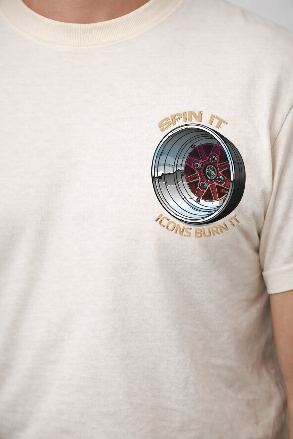 Polera ICONS orgánica SPIN IT WHITE