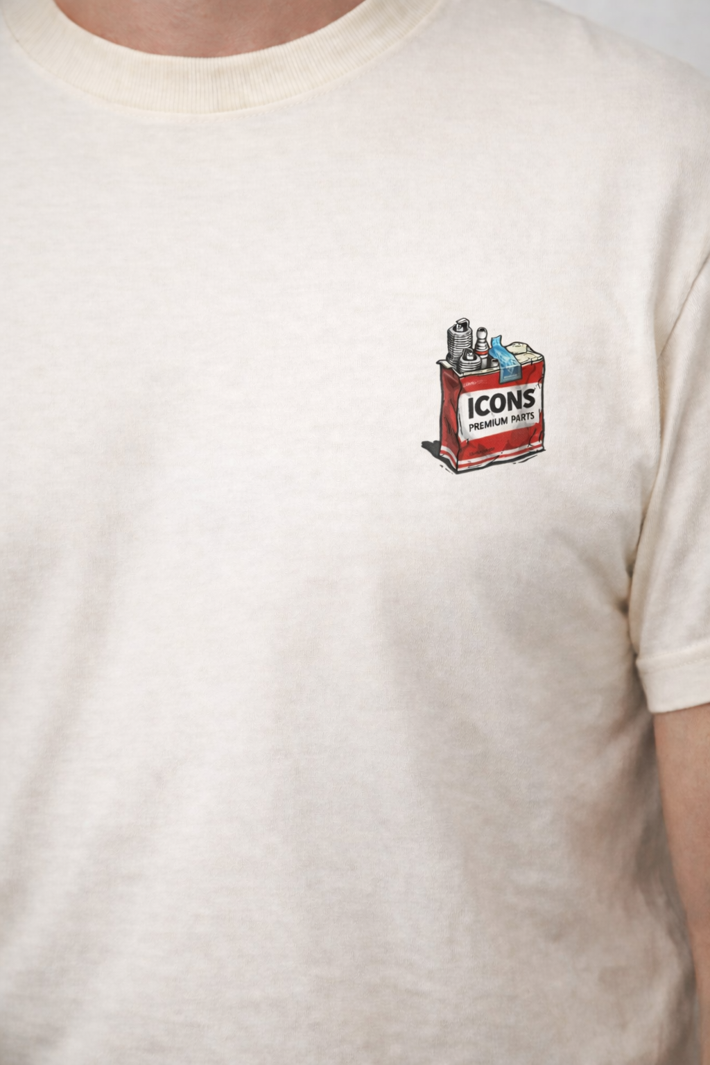 Polera ICONS orgánica SMOKE RED