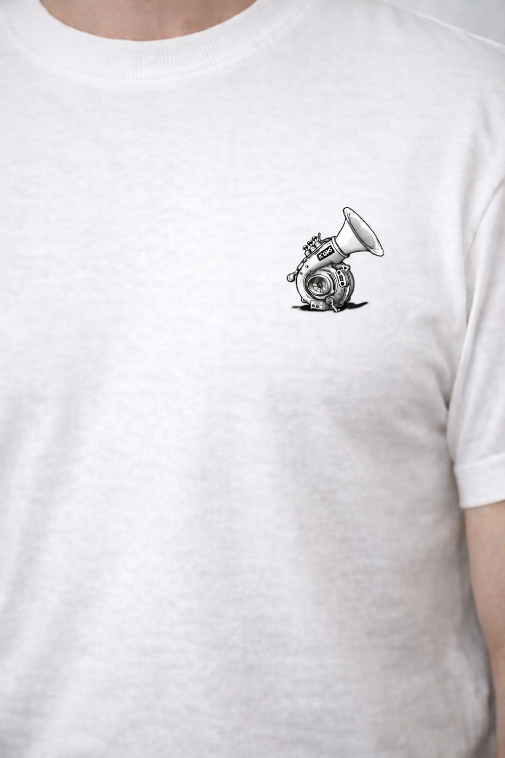 Polera ICONS orgánica TURBO B/W