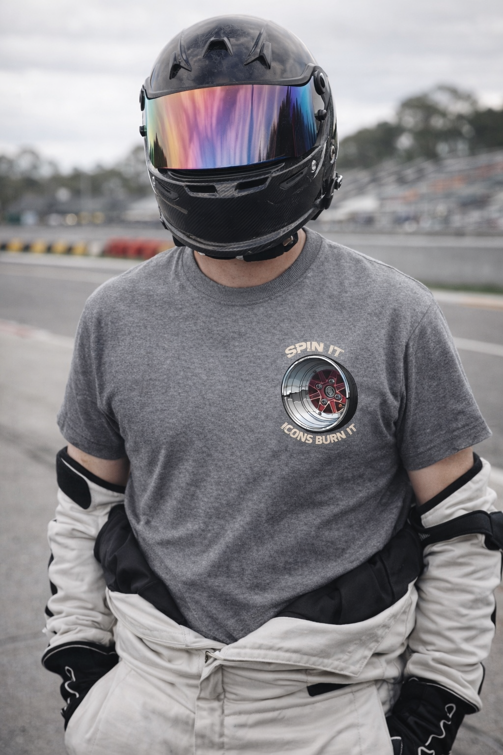 Polera ICONS orgánica SPIN IT GREY